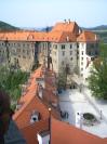 Český Krumlov, Horní hrad a II. nádvoří ze Zámecké věže